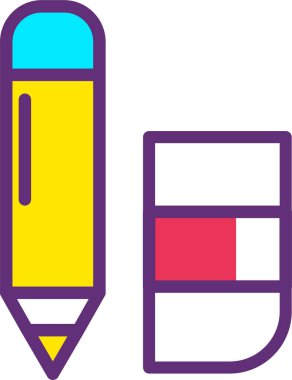 Kalem. Web simgesi basit illüstrasyon