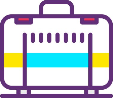 Çanta. Web simgesi basit illüstrasyon