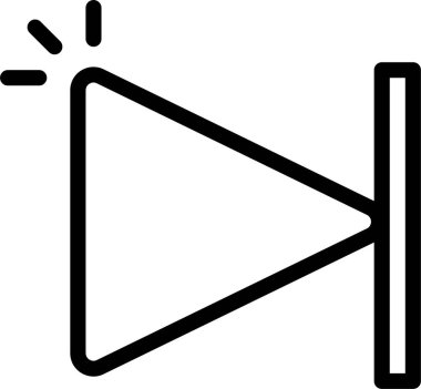 Oynayın. Web simgesi basit illüstrasyon