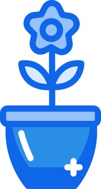 Çiçek. Web simgesi basit illüstrasyon