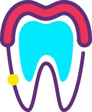 Diş bakımı. Basit resimleme