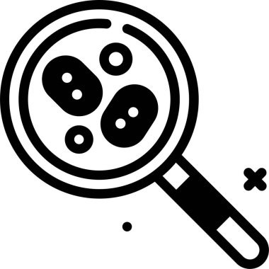 Biyoloji ve kimya simgesi, vektör illüstrasyonu beyaz arkaplanda izole edildi  