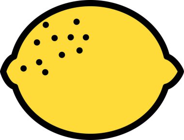 lemon. Web simgesi basit illüstrasyon