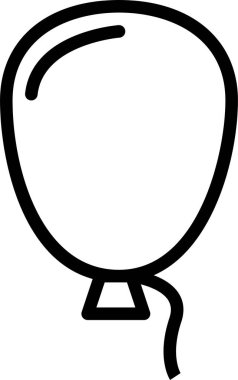 balon ağ simgesi basit illüstrasyon