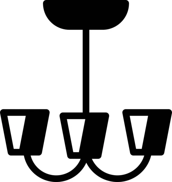 Möbel Web Symbol Einfache Vektor Illustration — Stockvektor