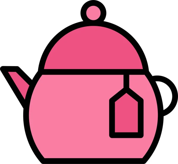 Tea Kettle Simple Design — Stock Vector