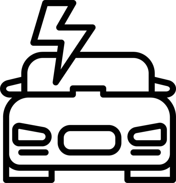 Bilbatteri Webbikon — Stock vektor