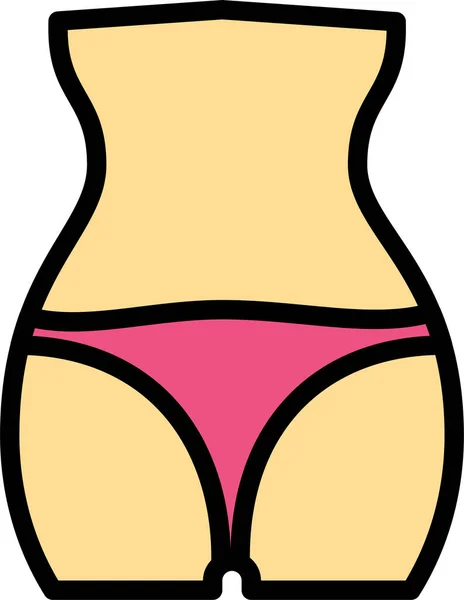 Beautiful Sexy Lingerie Icon — Stock Vector