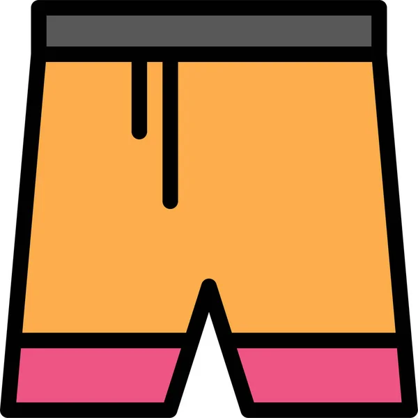 Shorts Icono Web Ilustración Simple — Archivo Imágenes Vectoriales