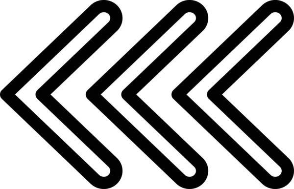 Freccia Web Icon Design Semplice — Vettoriale Stock
