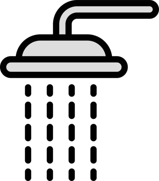 Douche Icône Web Illustration Simple — Image vectorielle