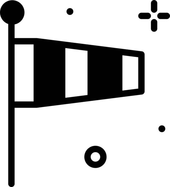 Drapeau Icône Web Illustration Vectorielle — Image vectorielle