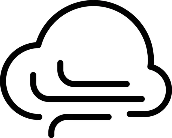 Cloud Web Icon Einfache Vektorillustration — Stockvektor
