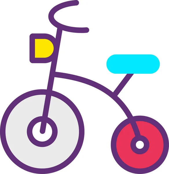 Bicicleta Ícone Web Ilustração Simples — Vetor de Stock