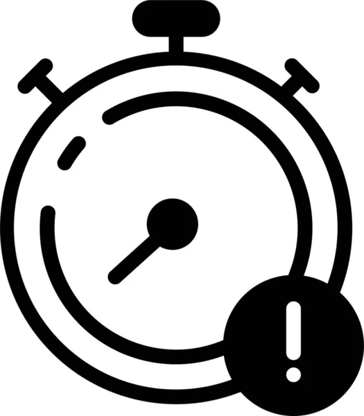 Ist Uhr Web Symbol Einfache Illustration — Stockvektor