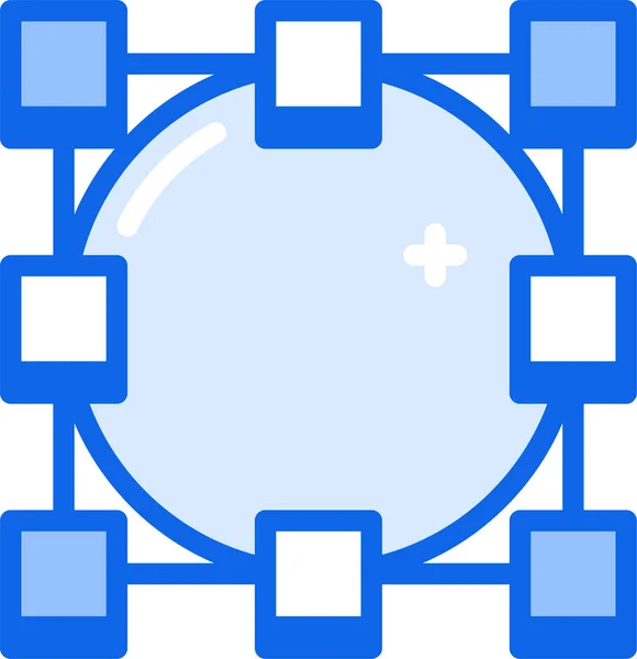 Hierarchie Web Symbol Einfache Illustration — Stockvektor
