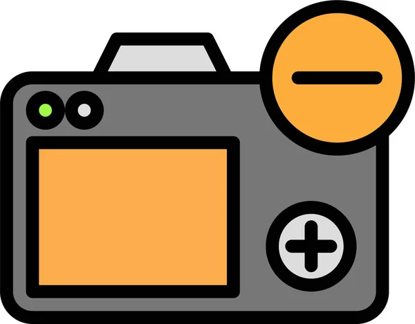 Camera Web Icoon Eenvoudige Vector Illustratie — Stockvector