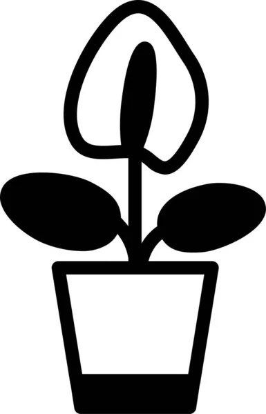 植物だ ウェブアイコンシンプルなデザイン — ストックベクタ