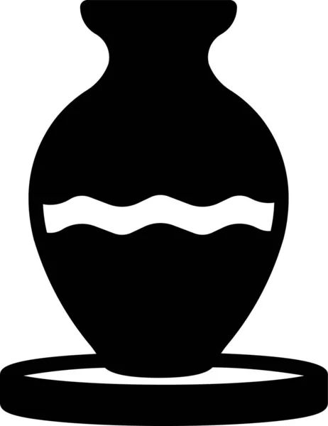 Vase Vorhanden Web Symbol Einfache Illustration — Stockvektor