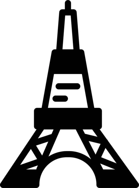 Eiffel Tower Simple Illustration — Stock Vector