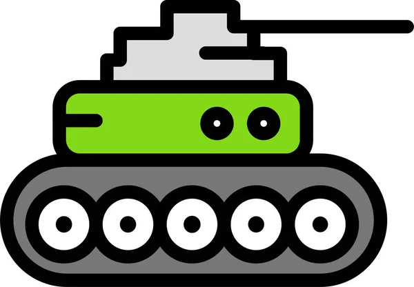 Tanque Icono Web Ilustración Simple — Archivo Imágenes Vectoriales