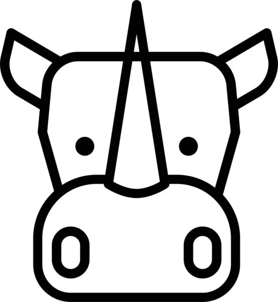 Pferd Web Symbol Einfache Illustration — Stockvektor