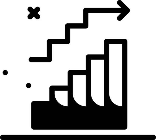 Statistika Analýza Ikony Vektorové Ilustrace Izolované Bílém Pozadí — Stockový vektor