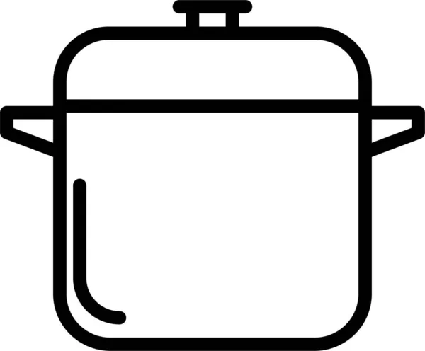 Cozinha Ícone Web Ilustração Simples — Vetor de Stock