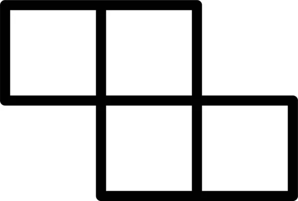 Puzzle Web Icon Semplice Illustrazione Vettoriale Isolata Sfondo Bianco — Vettoriale Stock