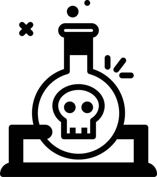 Icono Biología Química Ilustración Vectorial Aislada Sobre Fondo Blanco — Archivo Imágenes Vectoriales