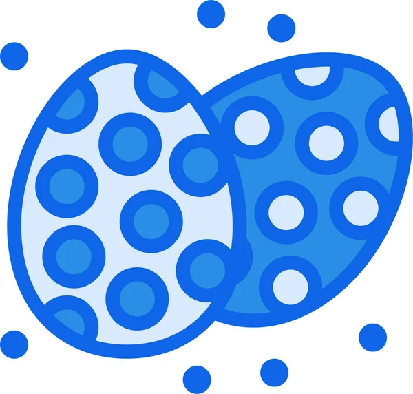 Fond Abstrait Pois Bleus — Image vectorielle