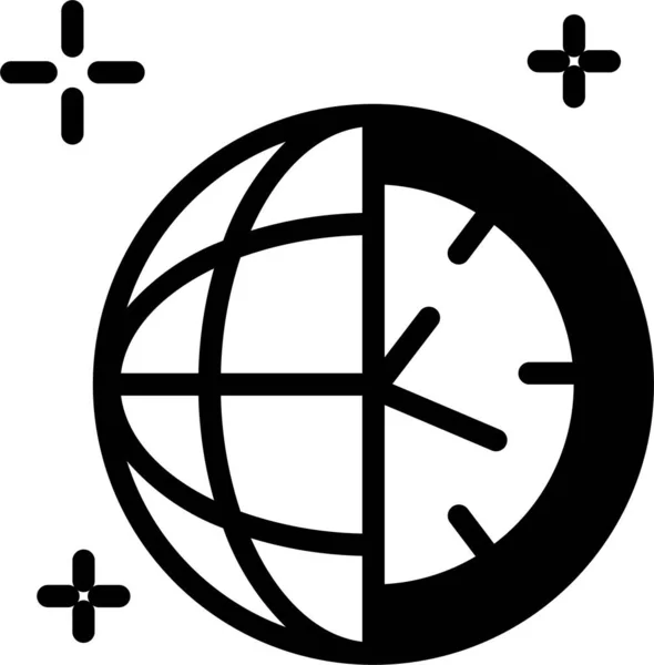 Globalt Nätverk Enkel Design — Stock vektor