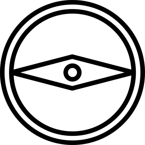Kompass Web Symbol Einfache Vektorillustration — Stockvektor