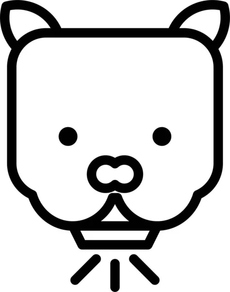 Niedźwiedź Ilustracja Wektora Ikony Internetowej — Wektor stockowy
