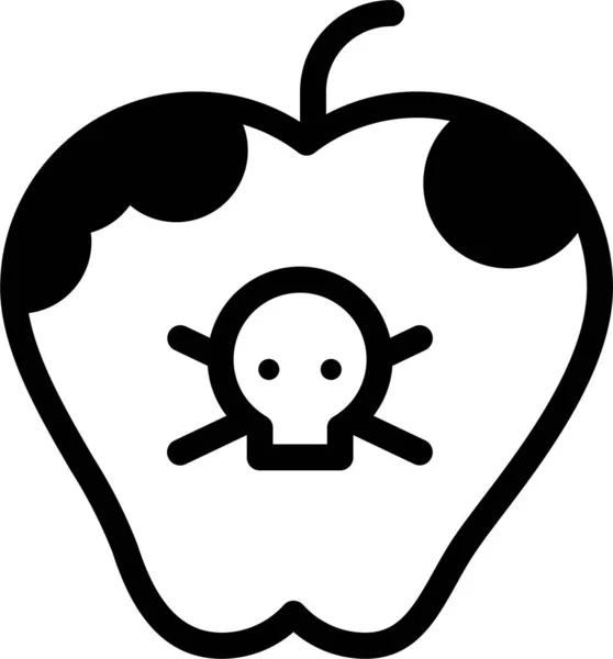 Jablko Webová Ikona Jednoduchá Ilustrace — Stockový vektor