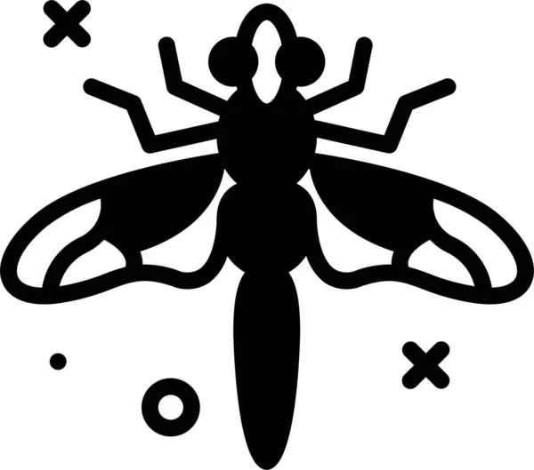 Insekt Web Symbol Einfache Illustration — Stockvektor