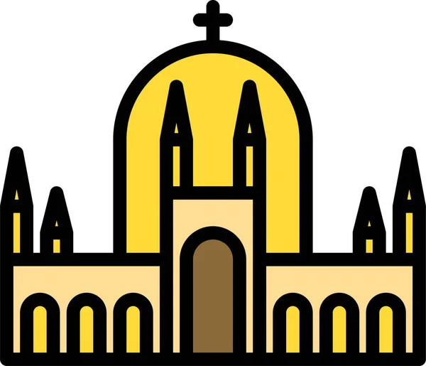 Церква Веб Іконка Векторні Ілюстрації — стоковий вектор
