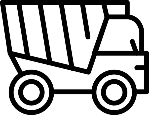 Camião Ícone Web Ilustração Simples — Vetor de Stock