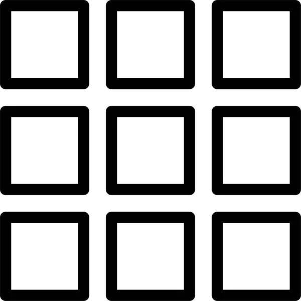Sada Moderních Černobílých Čtvercových Snímků Vektorová Ilustrace — Stockový vektor