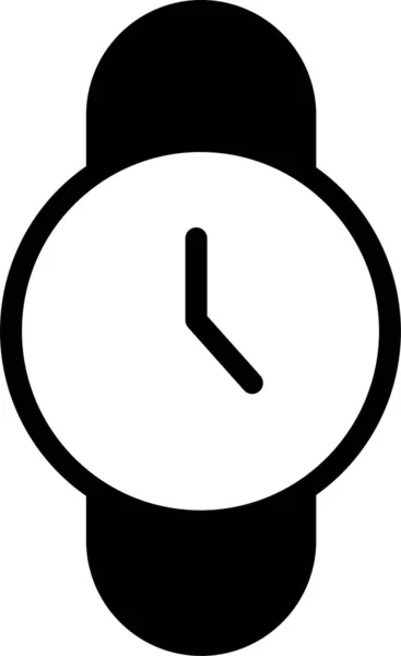 Horloge Icoon Vector Illustratie Geïsoleerd Witte Achtergrond — Stockvector