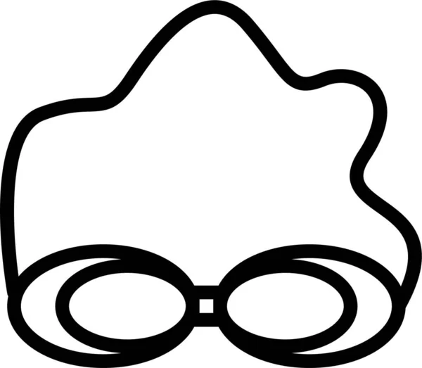 Gafas Sol Icono Web Ilustración Simple — Vector de stock