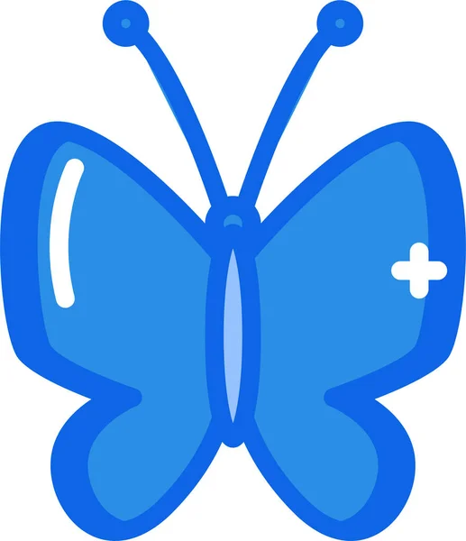 Butterfly Web Icon Simple Vector Illustration — Stock Vector