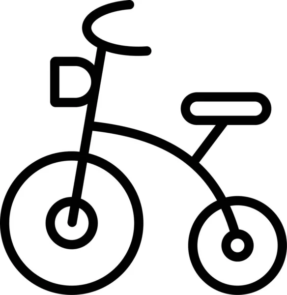 Bicycle Web Icon Simple Illustration — Stock Vector