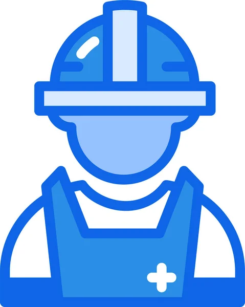 Trabajador Icono Vector Moderno Diseño Simple — Vector de stock