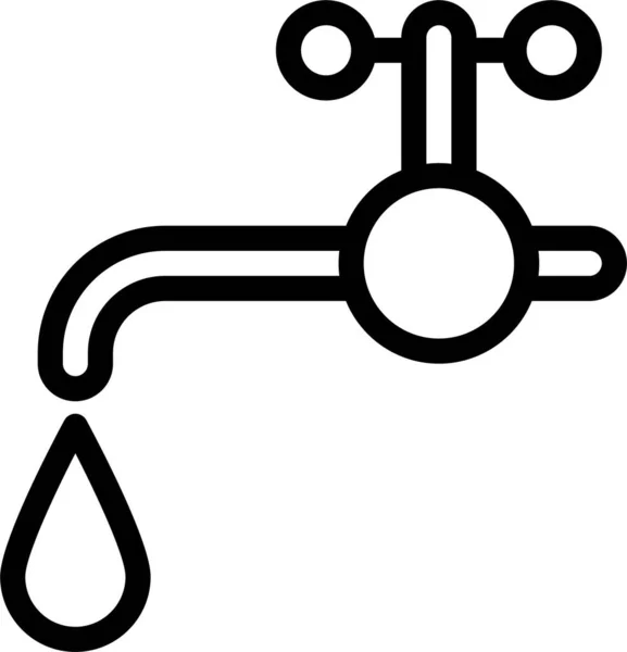 Grifo Agua Ilustración Simple — Archivo Imágenes Vectoriales