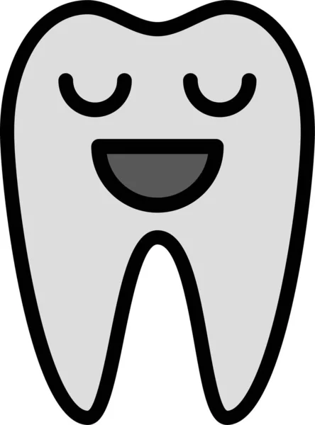 Zubařská Péče Jednoduchá Ilustrace — Stockový vektor