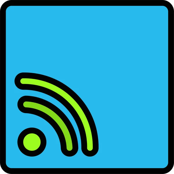 Wifi Icône Web Illustration Simple — Image vectorielle