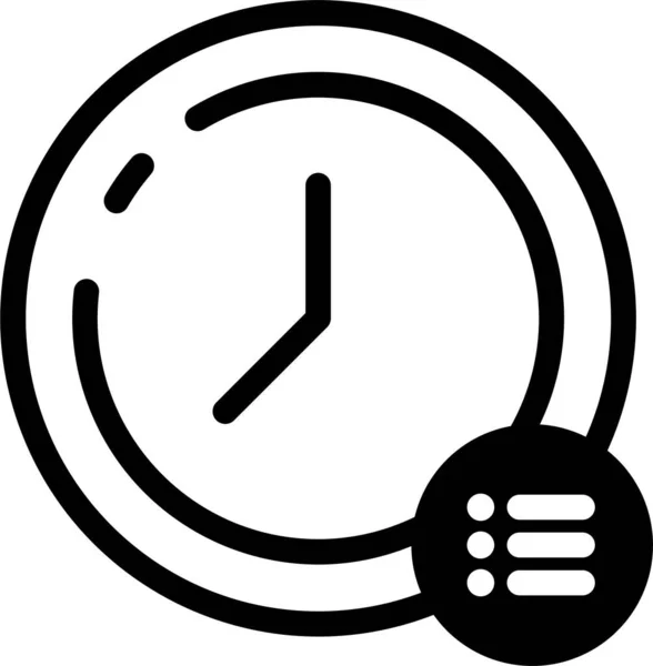 Ist Uhr Web Symbol Einfache Illustration — Stockvektor