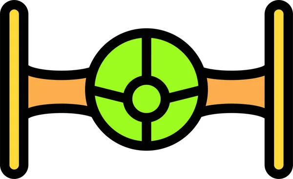 Drone Icono Web Ilustración Simple — Vector de stock