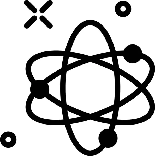 Atom Webová Ikona Jednoduchá Ilustrace — Stockový vektor